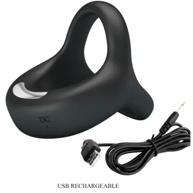 Elliott Anillo Vibrador Negro - 10 Modos | Pretty Love