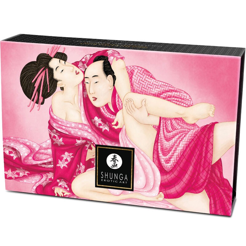 SHUNGA - KIT POLVOS DE MASAJE COMESTIBLE FRAMBUESA 