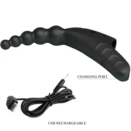 Jordin Vibrador de Dedo 10 Vibraciones Negro | Pretty Love