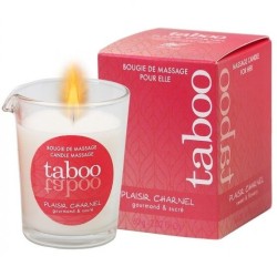 RUF - TABOO VELA DE MASAJE PARA ELLA PLAISIR CHARNEL AROMA FLOR DE CACAO RUF