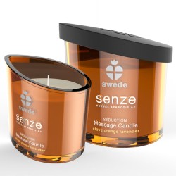 SWEDE - SENZE SEDUCTION VELA MASAJE - CLAVO, NARANJA, LAVANDA SWEDE
