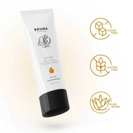 BRUMA - GEL DESLIZANTE CON ALOE VERA SABOR A TARTA AMERICANA 100 ML BRUMA