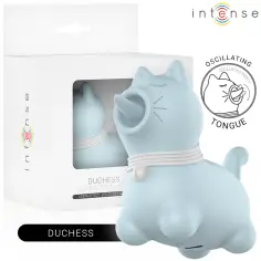 INTENSE - DUCHESS ESTIMULADOR CON LENGUA ROTATIVA 360º AZUL