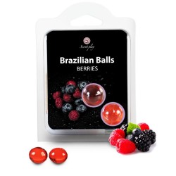 SECRETPLAY - BRAZILIAN BALLS FRUTAS DEL BOSQUE SET 2 BOLAS SECRETPLAY COSMETIC