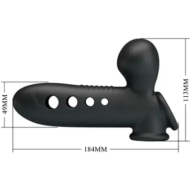 Crane Funda para Pene con Airbag Negro | Pretty Love