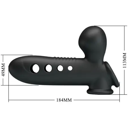 Crane Funda para Pene con Airbag Negro | Pretty Love