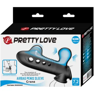Crane Funda para Pene con Airbag Negro | Pretty Love