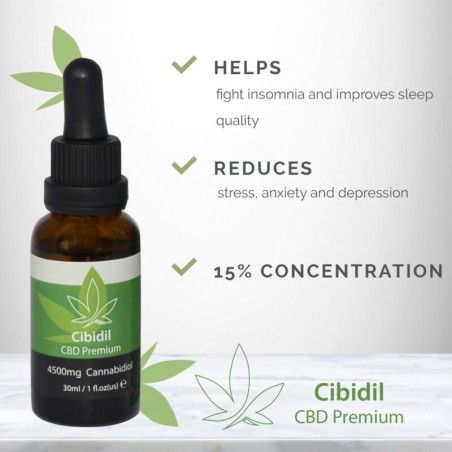 500 COSMETICS - CIBIDIL RELAJANTE ACEITE CBD 15 % 30 ML 500COSMETICS