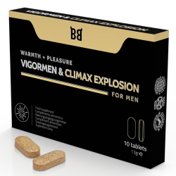 BLACK BULL - VIGORMEN & CLIMAX EXPLOSION MAYOR PLACER PARA HOMBRE 10 CÁPSULAS BLACK BULL