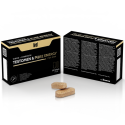 BLACK BULL - TESTOMEN & PURE ENERGY POTENCIADOR PARA HOMBRE 20 CÁPSULAS BLACK BULL 2
