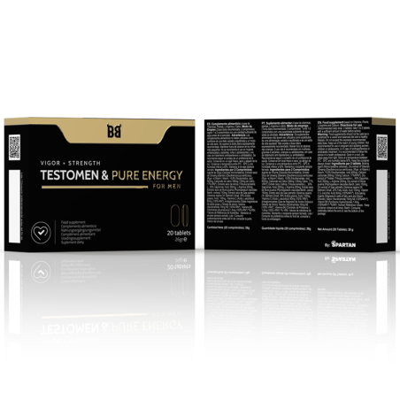 BLACK BULL - TESTOMEN & PURE ENERGY POTENCIADOR PARA HOMBRE 20 CÁPSULAS BLACK BULL