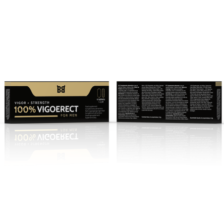 BLACK BULL - 100% VIGOERECT POTENCIADOR PARA HOMBRE 4 CÁPSULAS BLACK BULL