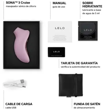 Sona 3 Cruise Masajeador Sónico de Clítoris Rosa | LELO