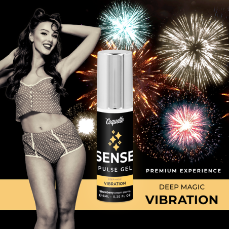 COQUETTE CHIC DESIRE - PULSE GEL FRESA VIBRACIÓN LIQUIDA PREMIUM 6ML COQUETTE COSMETICS