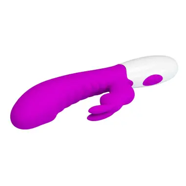 Naughty Bunny Vibrador Morado - Silicona | Pretty Love