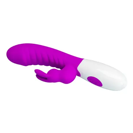 Naughty Bunny Vibrador Morado - Silicona | Pretty Love