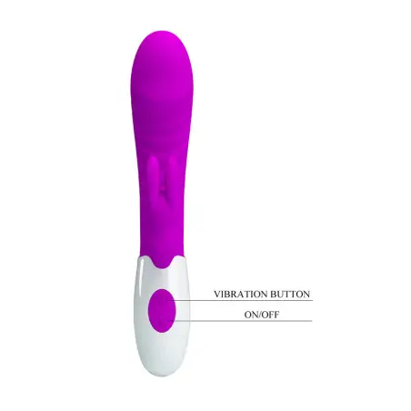 Naughty Bunny Vibrador Morado - Silicona | Pretty Love