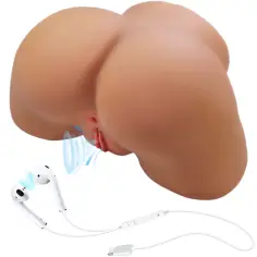 CRAZY BULL - ILANA TRASERO FEMENINO REALISTA VIBRADOR & SUCCIONADOR CON SONIDO 6.8 KG