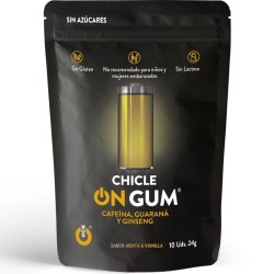 WUG GUM - ON CHICLE CAFEÍNA, GINSENG Y GUARANÁ 10 UNIDADES WUG GUM