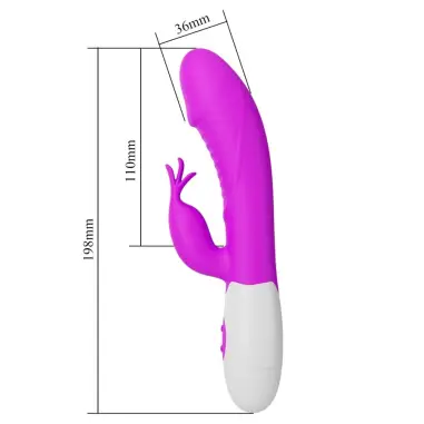 Rasmussen Vibrador Punto G Morado - Silicona | Pretty Love