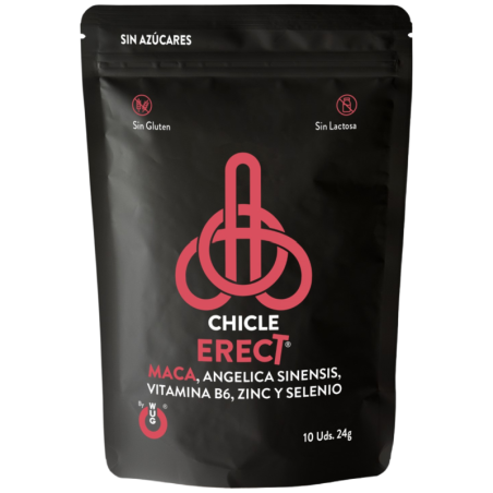 WUG SEX SENSE - ERECT CHICLE POTENCIADOR ERECCIÓN 10 UNIDADES WUG SEX SENSE