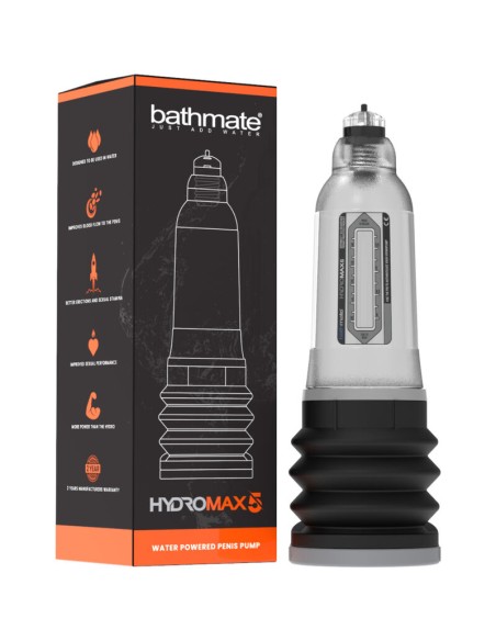BATHMATE - HYDROMAX 5 TRANSPARENTE Bomba Alargadora Pene