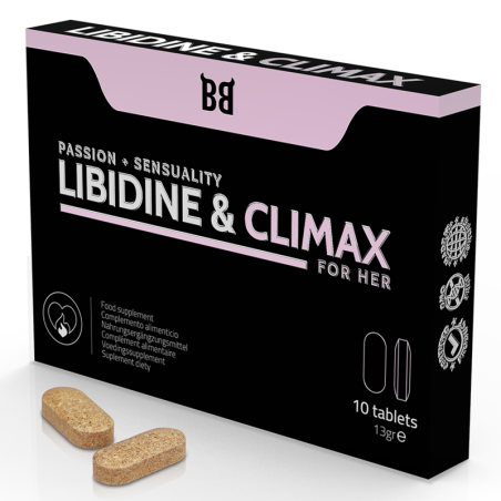 BLACK BULL - LIBIDINE & CLIMAX AUMENTO LÍBIDO PARA MUJER 10 CÁPSULAS BLACK BULL