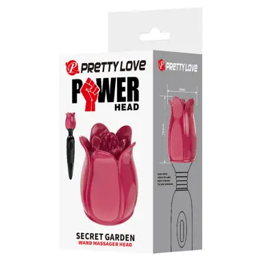 Secret Garden Cabezal Masajeador Rosa | Pretty Love