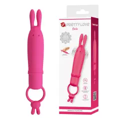 PRETTY LOVE - DELIA VIBRADOR RABBIT CON ANILLO DE SUJECIÓN 2