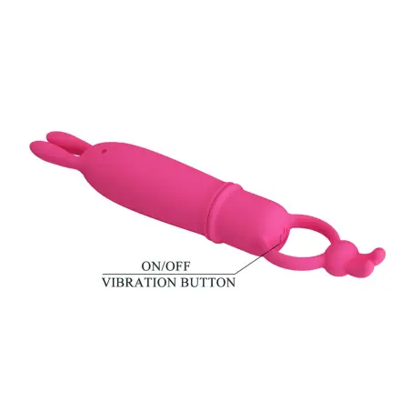 Delia Vibrador Rabbit con Anillo de Sujeción | Pretty Love