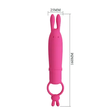 Delia Vibrador Rabbit con Anillo de Sujeción | Pretty Love