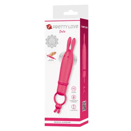 Delia Vibrador Rabbit con Anillo de Sujeción | Pretty Love
