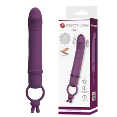 PRETTY LOVE - CORA VIBRADOR FORMA PENE CON ANILLO DE SUJECIÓN 2