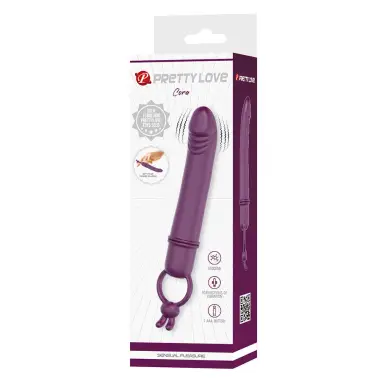 Cora Vibrador Forma Pene con Anillo de Sujeción - Sumergible