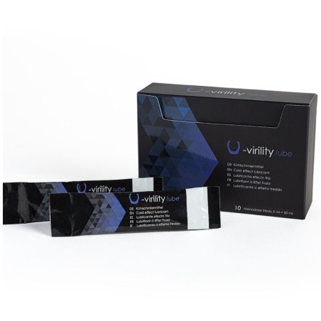 500 COSMETICS - U-VIRILITY LUBE LUBRICANTE EFECTO FRIO 10 X 5 ML 500COSMETICS