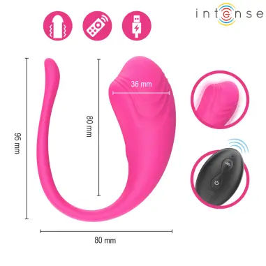 Olivia Huevo Vibrador Rosa Control Remoto | Intense