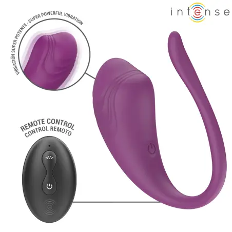 Olivia Huevo Vibrador Morado Control Remoto | Intense