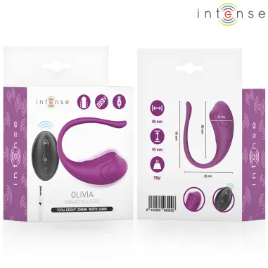 Olivia Huevo Vibrador Morado Control Remoto | Intense