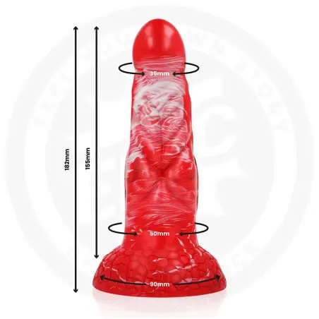Epic Agnis Dildo Fuego Carmesí - Diseño Ergonómico