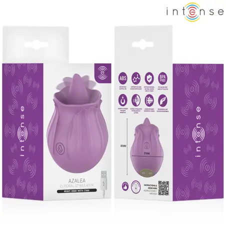 Azalea Flor Estimulador Lengua Base Magnética | Intense