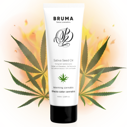 BRUMA - GEL DESLIZANTE CON ACEITE DE SEMILLA EFECTO CALOR SABOR CANNABIS 100 ML BRUMA