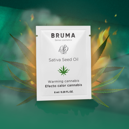 BRUMA - 6 ML GEL DESLIZANTE CON ACEITE DE SEMILLA EFECTO CALOR SABOR CANNABIS BRUMA