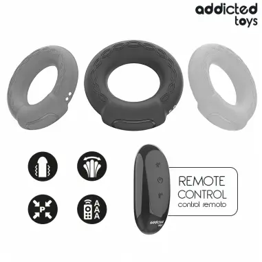 Anillo Pene Vibrador Efecto Calor Control Remoto - 9 Modos