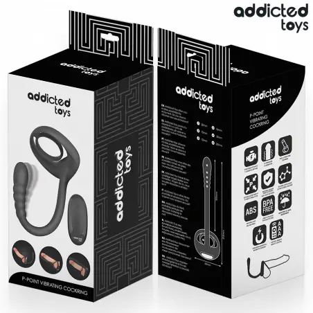 Anillo Pene Vibrador Punto·p Control Remoto | Addicted Toys