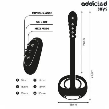 Anillo Pene Vibrador Punto·p Control Remoto | Addicted Toys