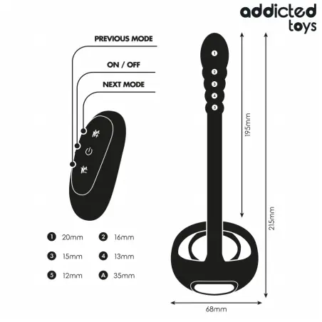 Anillo Pene Vibrador Punto·p Control Remoto | Addicted Toys
