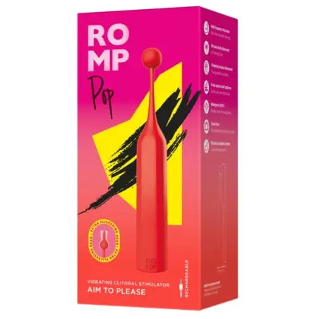 Pop Estimulador de Clítoris Alta Frecuencia Rojo | ROMP