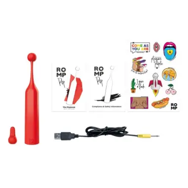 Pop Estimulador de Clítoris Alta Frecuencia Rojo | ROMP