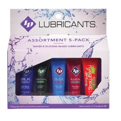 ID JUICY LUBE - SURTIDO 5X LUBRICANTE TUBE PACK 12 ML ID JUICY LUBE