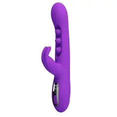 PRETTY LOVE - SABIEN VIBRADOR RABBIT CON ESTIMULACIÓN POR GOLPETEOS Y LED MORADO